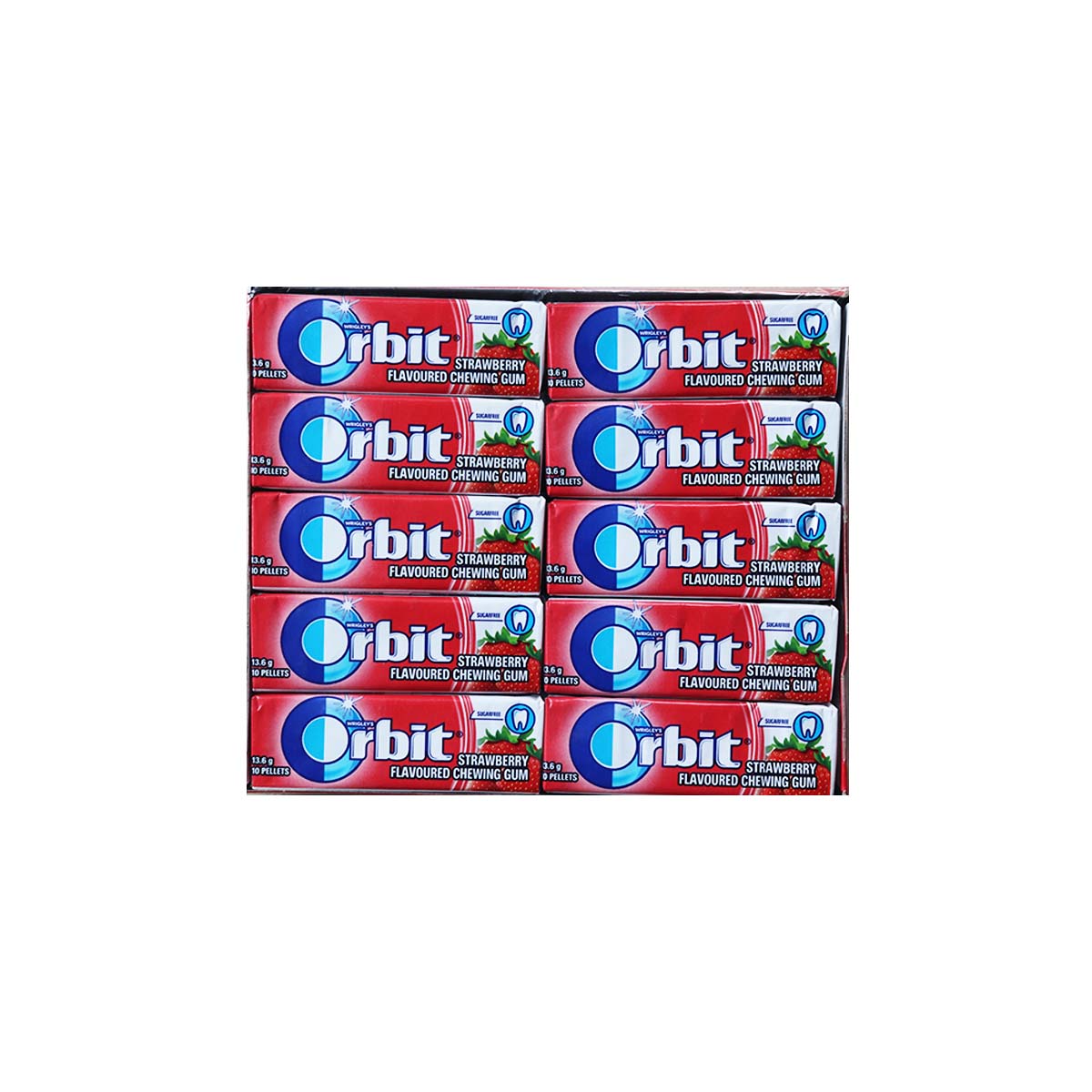 Orbit-Strawberry-Flavoured-Chewing-Gum-13.6-x-30 Orbit Strawberry 14g (30u) - Image 1